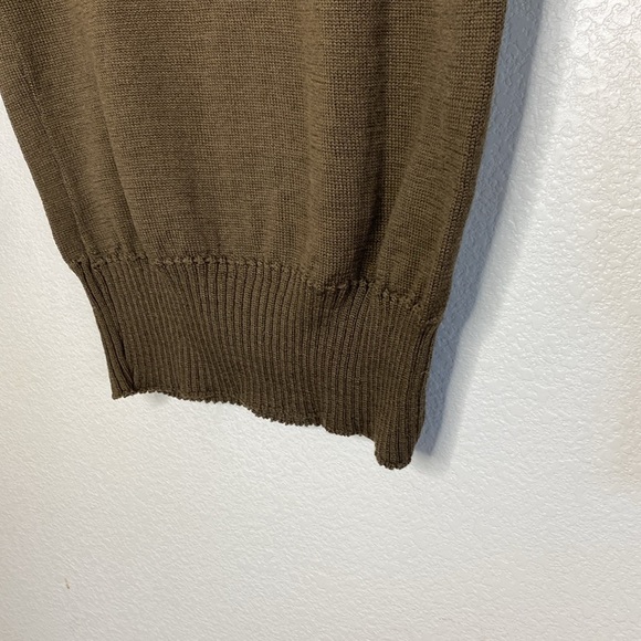 Perfect Knitting Mills Men’s Military 100% Wool Sweater Size L - Picture 4 of 7